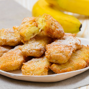 Deep Fried Banana with Ice Cream